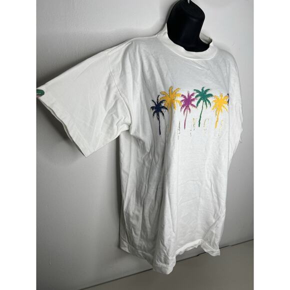 Vintage 90s Loritos Cancun Mexico T Shirt Palm Tree Graphic Crewneck Size Large - Picture 3 of 8